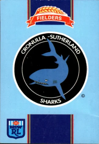 1993 Fielders Bread NSWRL Cards - 145 Cronulla Sharks Logo