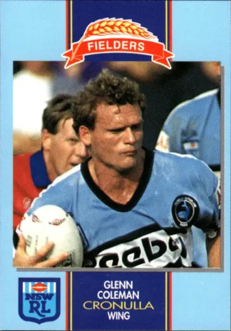 1993 Fielders Bread NSWRL Cards - 146 Glenn Coleman Cronulla Sharks