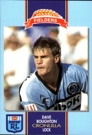 1993 Fielders Bread NSWRL Cards - 153 David Broughton Cronulla Sharks