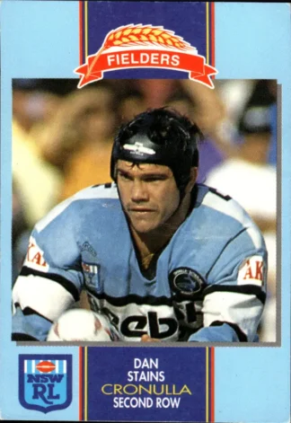 1993 Fielders Bread NSWRL Cards - 159 Dan Stains Cronulla Sharks