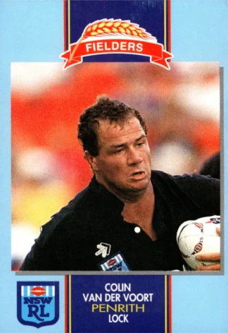 1993 Fielders Bread NSWRL Cards - 167 Col Van Der Voort Penrith Panthers