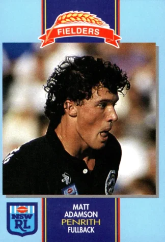1993 Fielders Bread NSWRL Cards - 169 Matt Adamson Penrith Panthers