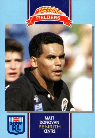 1993 Fielders Bread NSWRL Cards - 176 Matt Donovan Penrith Panthers