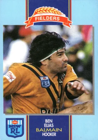 1993 Fielders Bread NSWRL Cards - 181 Ben Elias Balmain Tigers