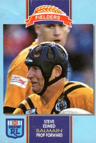 1993 Fielders Bread NSWRL Cards - 182 Steve Edmed Balmain Tigers