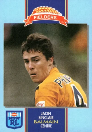 1993 Fielders Bread NSWRL Cards - 185 Jacin Sinclair Balmain Tigers