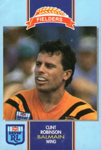 1993 Fielders Bread NSWRL Cards - 188 Clint Robinson Balmain Tigers