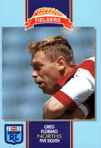 1993 Fielders Bread NSWRL Cards - 194 Greg Florimo North Sydney Bears