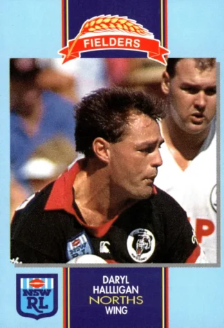 1993 Fielders Bread NSWRL Cards - 195 Daryl Halligan North Sydney Bears