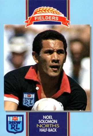 1993 Fielders Bread NSWRL Cards - 196 Noel Solomon North Sydney Bears
