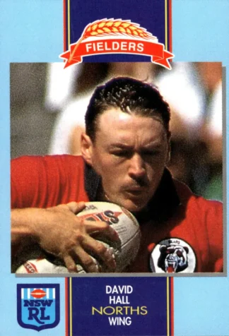 1993 Fielders Bread NSWRL Cards - 198 David Hall North Sydney Bears