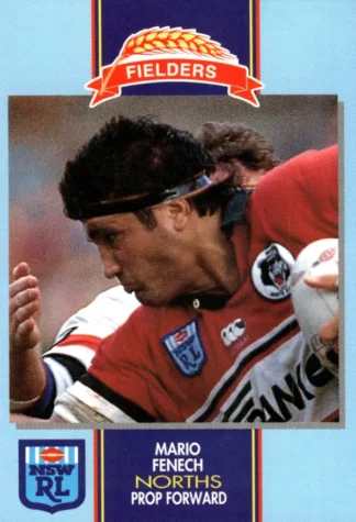 1993 Fielders Bread NSWRL Cards - 206 Mario Fenech North Sydney Bears