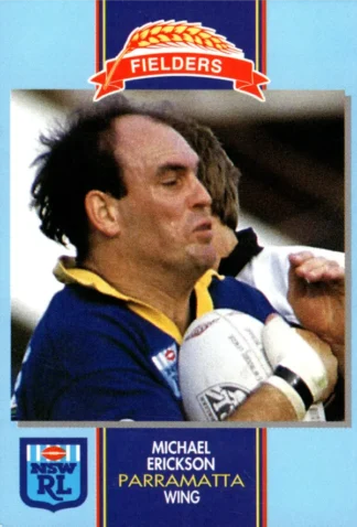 1993 Fielders Bread NSWRL Cards - 214 Michael Erickson Parramatta Eels
