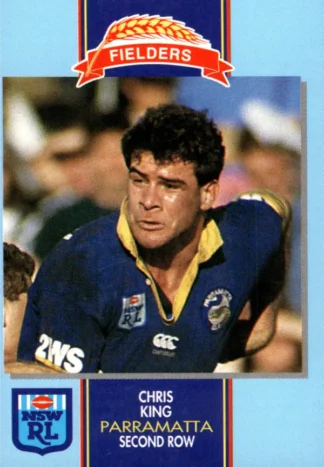 1993 Fielders Bread NSWRL Cards - 219 Chris King Parramatta Eels
