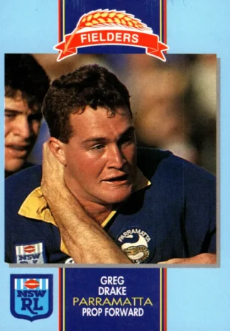 1993 Fielders Bread NSWRL Cards - 222 Greg Drake Parramatta Eels