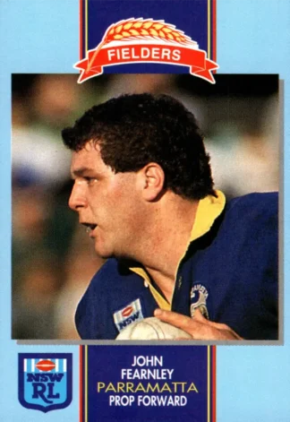 1993 Fielders Bread NSWRL Cards - 223 John Fearnley Parramatta Eels