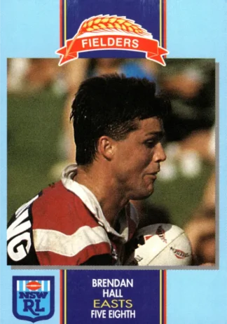 1993 Fielders Bread NSWRL Cards - 230 Brendan Hall Eastern Suburbs Roosters