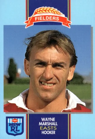 1993 Fielders Bread NSWRL Cards - 231 Wayne Marshall Eastern Suburbs Roosters