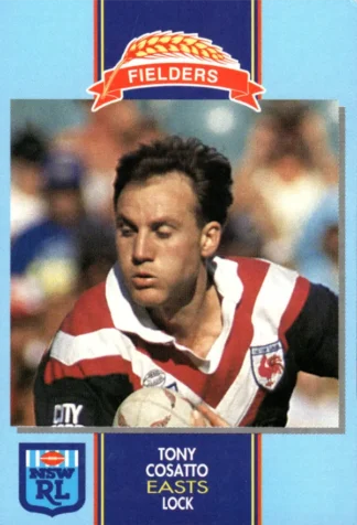 1993 Fielders Bread NSWRL Cards - 236 Tony Cosatto Eastern Suburbs Roosters