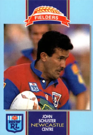 1993 Fielders Bread NSWRL Cards - 243 John Schuster Newcastle Knights