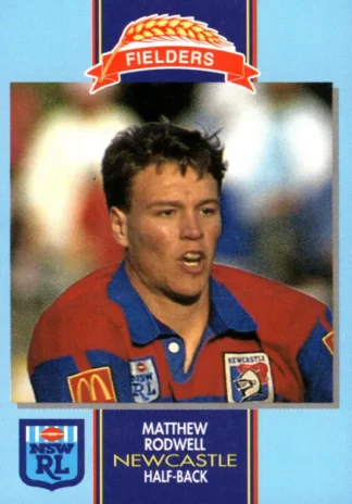 1993 Fielders Bread NSWRL Cards - 249 Matthew Rodwell Newcastle Knights