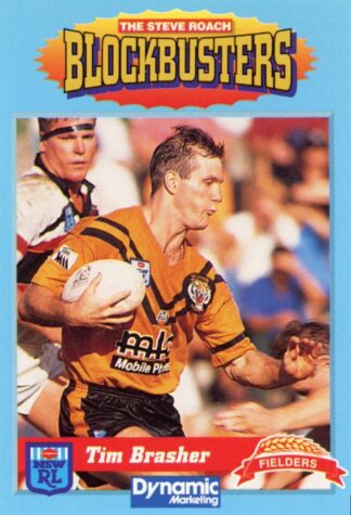 1994 Steve Roach Blockbusters - Card 01 Tim Brasher Balmain Tigers