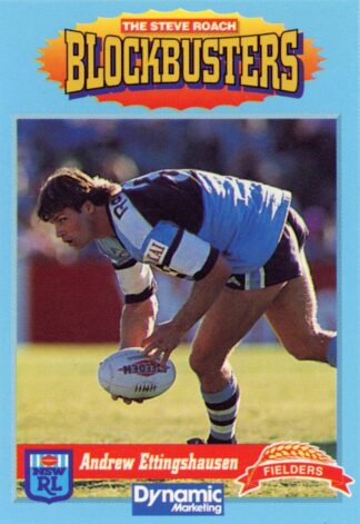 1994 Steve Roach Blockbusters - Card 06 Andrew Ettingshausen Cronulla Sharks