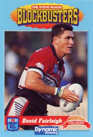 1994 Steve Roach Blockbusters - Card 07 David Fairleigh North Sydney Bears