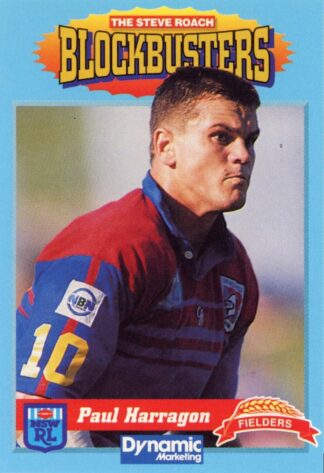 1994 Steve Roach Blockbusters - Card 12 Paul Harragon Newcastle Knights
