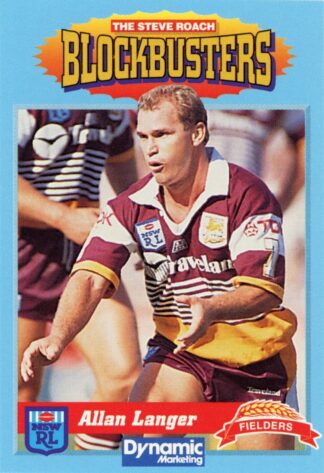 1994 Steve Roach Blockbusters - Card 14 Allan Langer Brisbane Broncos