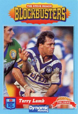 1994 Steve Roach Blockbusters - Card 15 Terry Lamb Canterbury Bulldogs