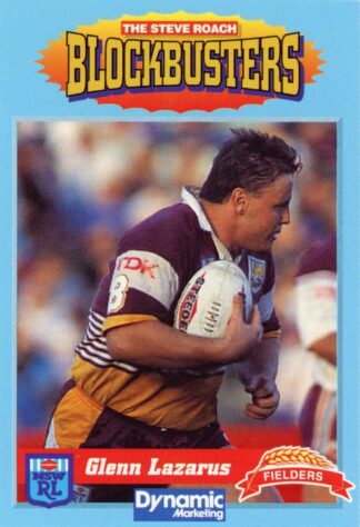 1994 Steve Roach Blockbusters - Card 16 Glen Lazarus Brisbane Broncos