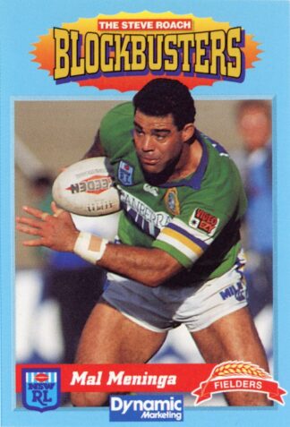 1994 Steve Roach Blockbusters - Card 19 Mal Meninga Canberra Raiders
