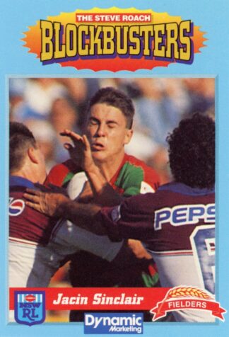 1994 Steve Roach Blockbusters - Card 24 Jacin Sinclair South Sydney Rabbitohs