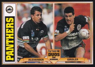 1994 Dynamic Series 1 Dynamic Duos - 04 Greg Alexander & Ryan Girdler Penrith Panthers