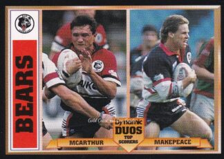 1994 Dynamic Series 1 Dynamic Duos - 11 John McArthur & Craig Makepeace North Sydney Bears