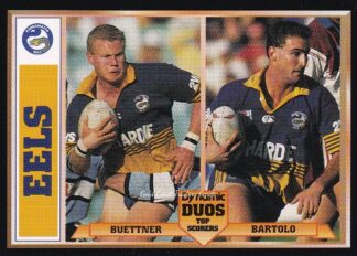 1994 Dynamic Series 1 Dynamic Duos - 15 Michael Buettner & Joe Bartolo Parramatta Eels