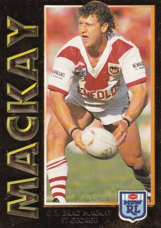 1994 Dynamic Series 1 Gold Card - G3 Brad Mackay St George Dragons