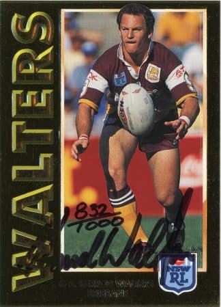 1994 Dynamic Series 1 Signature Gold Card - SG5 Kerrod Walters Brisbane Broncos