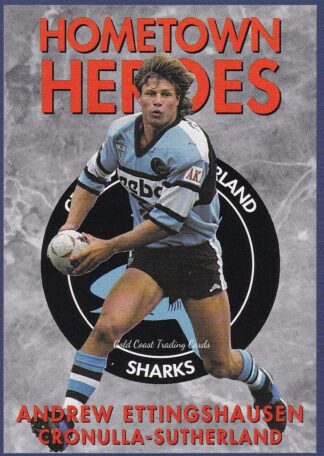 1994 Dynamic Series 1 Hometown Heroes - 02 Andrew Ettingshausen Cronulla Sharks