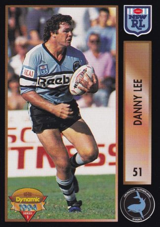 1994 Dynamic Series 1 Common Card - Base 051 Danny Lee Cronulla Sharks