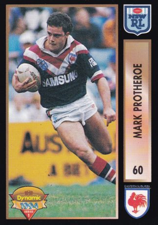 1994 Dynamic Series 1 Common Card - Base 060 Mark Protheroe Eastern Suburbs