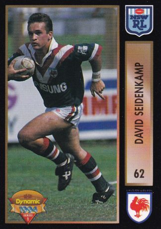 1994 Dynamic Series 1 Common Card - Base 062 David Seidenkamp Eastern Suburbs