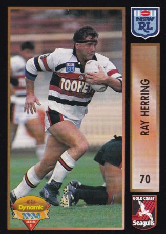 1994 Dynamic Series 1 Common Card - Base 070 Ray Herring Gold Coast Seagulls