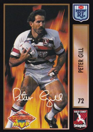 1994 Dynamic Series 1 Common Card - Base 072 Peter Gill Gold Coast Seagulls