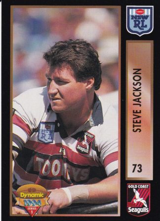 1994 Dynamic Series 1 Common Card - Base 073 Steve Jackson Gold Coast Seagulls