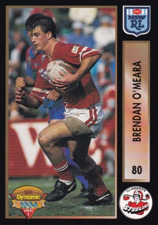 1994 Dynamic Series 1 Common Card - Base 080 Brendan O'Meara Illawarra Steelers
