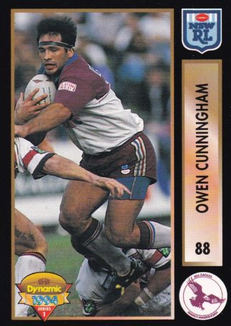 1994 Dynamic Series 1 Common Card - Base 088 Owen Cunningham Manly Sea Eagles
