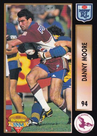 1994 Dynamic Series 1 Common Card - Base 094 Danny Moore Manly Sea Eagles