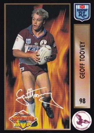 1994 Dynamic Series 1 Common Card - Base 098 Geoff Toovey Manly Sea Eagles